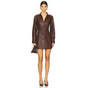 SOVERE Sway Shirt Dress Deep Coffee Brown